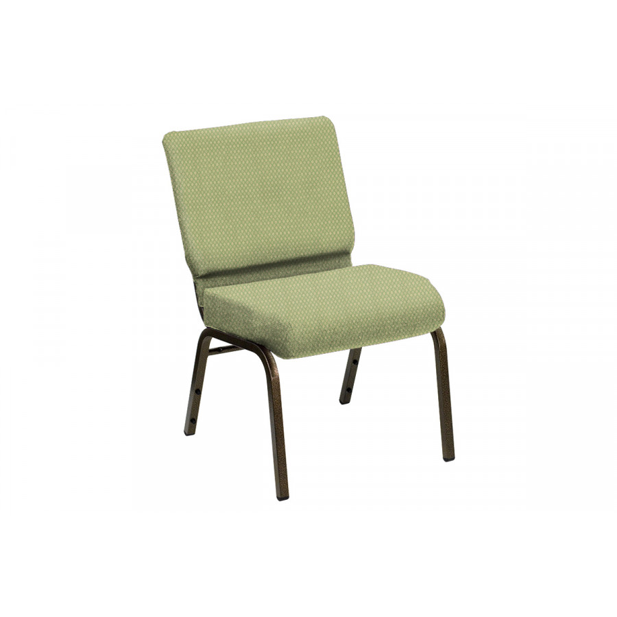 BLNK HERCULES Series Church Chair in Bedford with Gold Vein Frame - Alfalfa, 21"W