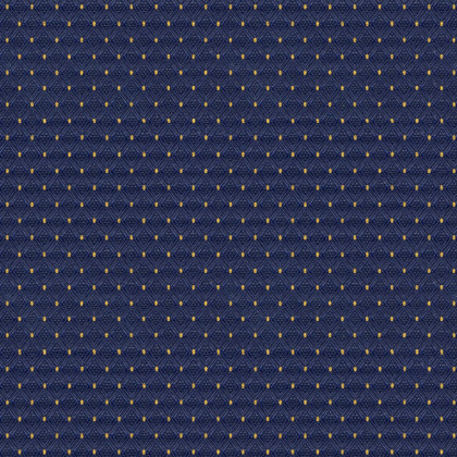 BLNK Church Chair in Canterbury with Gold Vein Frame - Navy, 21"W