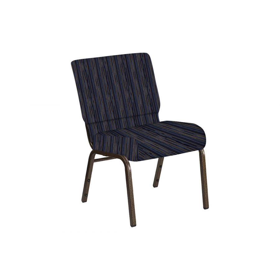 BLNK Church Chair in Canyon with Gold Vein Frame - Tartan Blue, 21"W