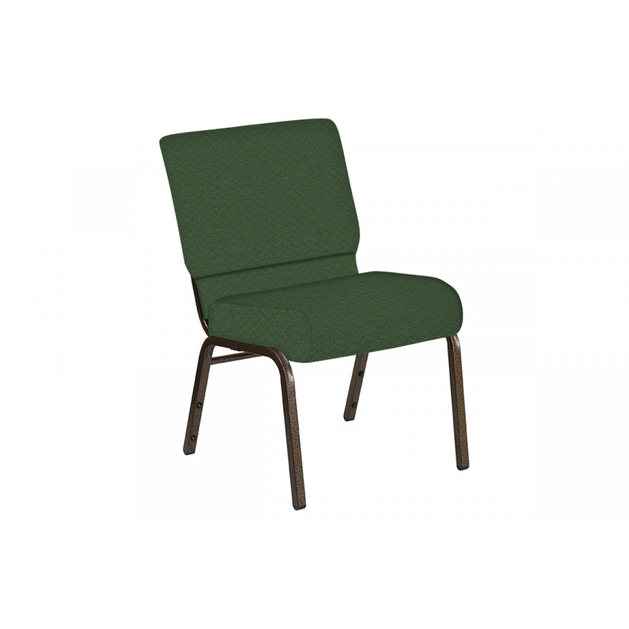 BLNK Church Chair in Fiji with Gold Vein Frame - Aloe, 21"W
