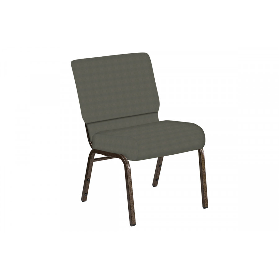 BLNK Church Chair in Harmony with Gold Vein Frame - Gray, 21"W