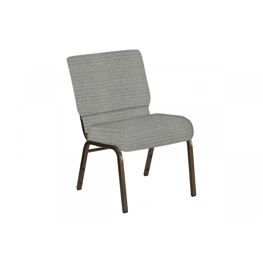 BLNK Church Chair in Highlands with Gold Vein Frame - Slate, 21"W