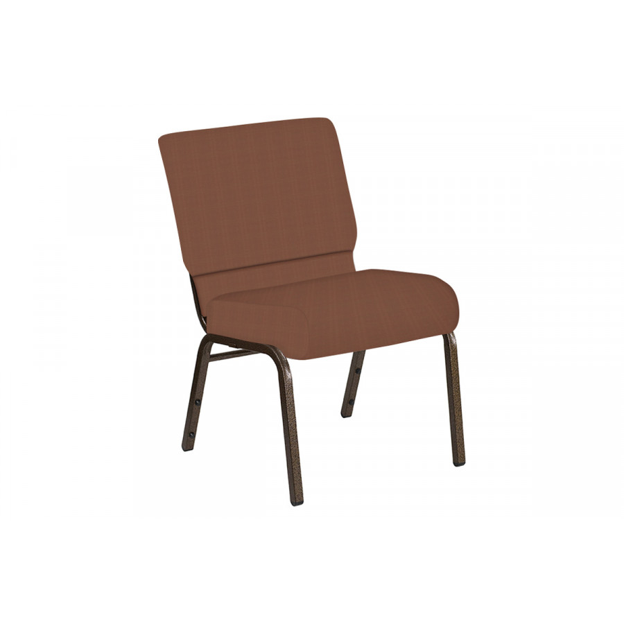 BLNK Church Chair in Illusion with Gold Vein Frame - Orange Spice, 21"W