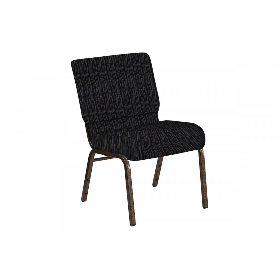 BLNK Church Chair in Mystery with Gold Vein Frame - Ebony, 21"W