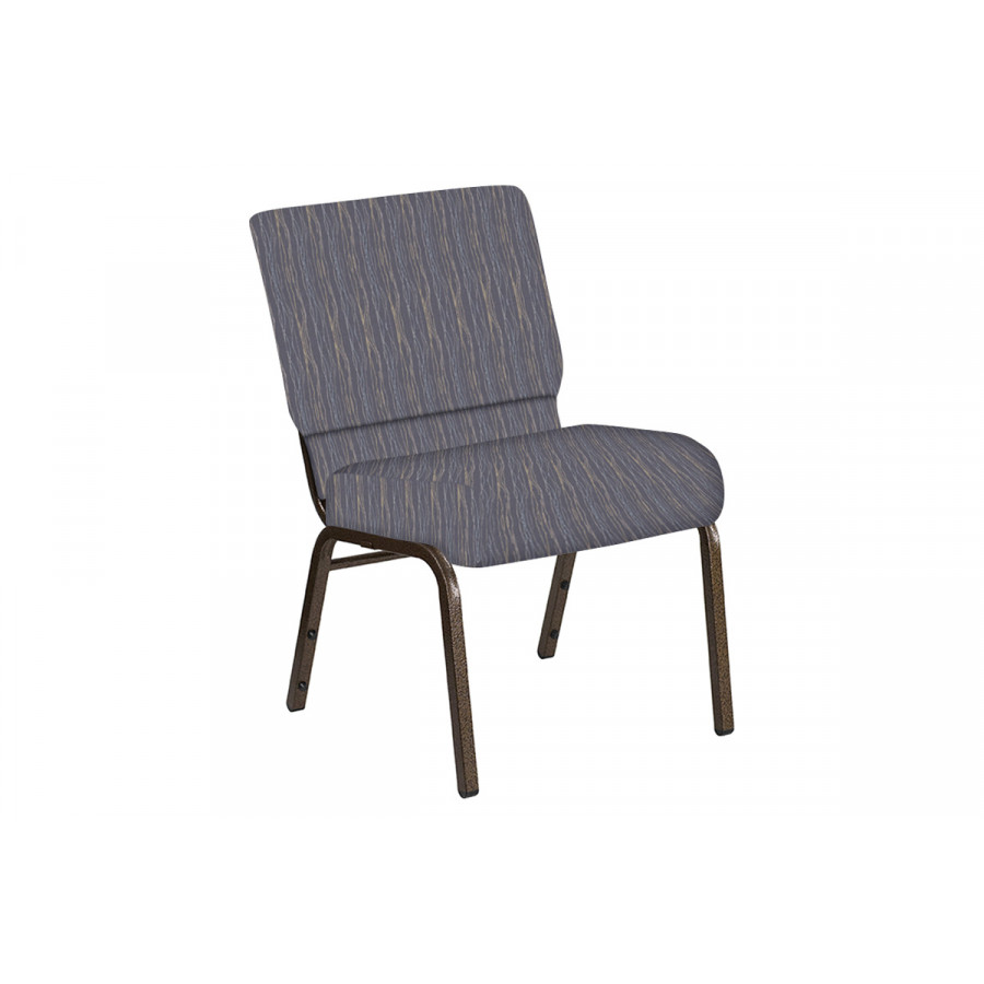 BLNK Church Chair in Mystery with Gold Vein Frame - Hazelwood, 21"W
