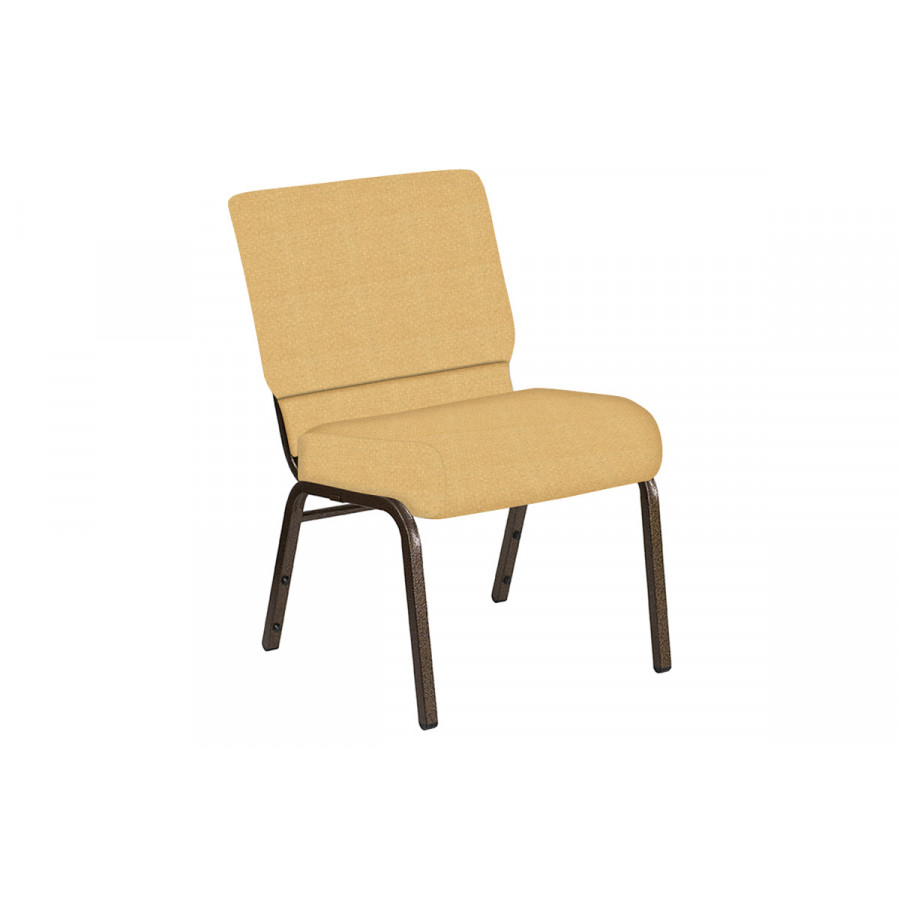 BLNK Church Chair in Neptune with Gold Vein Frame - Dune, 21"W