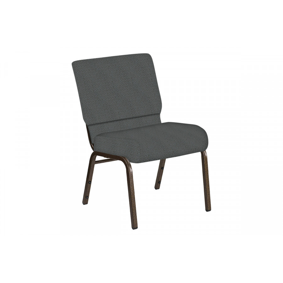 BLNK Church Chair in Old World with Gold Vein Frame - Chocaqua, 21"W