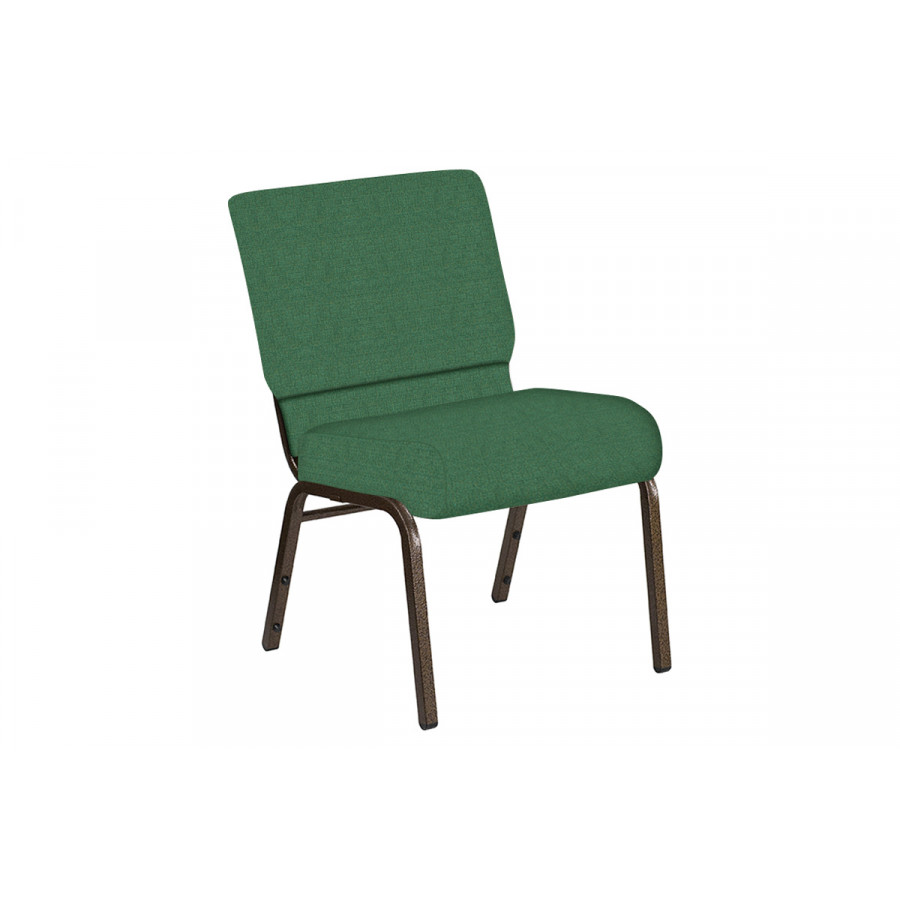 BLNK Church Chair in Phoenix with Gold Vein Frame - Loden, 21"W