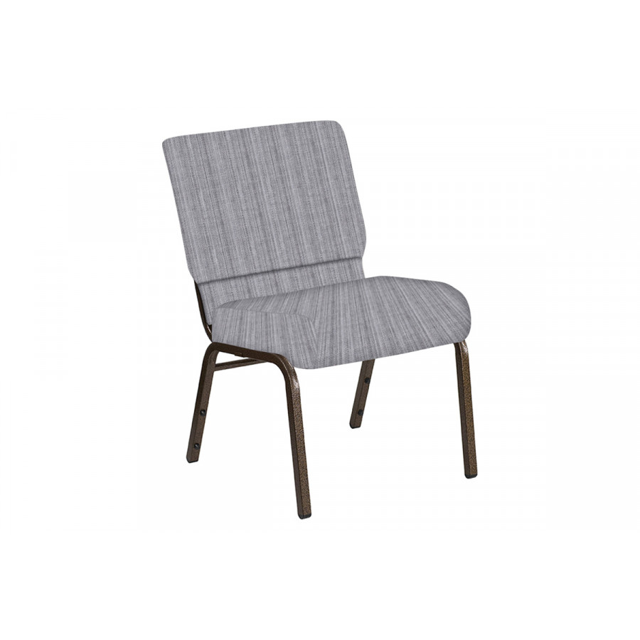 BLNK Church Chair in Sammie Joe with Gold Vein Frame - Aluminum, 21"W