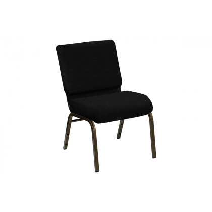 BLNK - HERCULES Series Church Chair in Sherpa with Gold Vein Frame