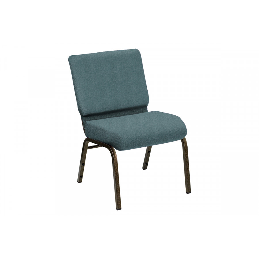 BLNK HERCULES Series Church Chair in Shire with Gold Vein Frame - Pine, 21"W