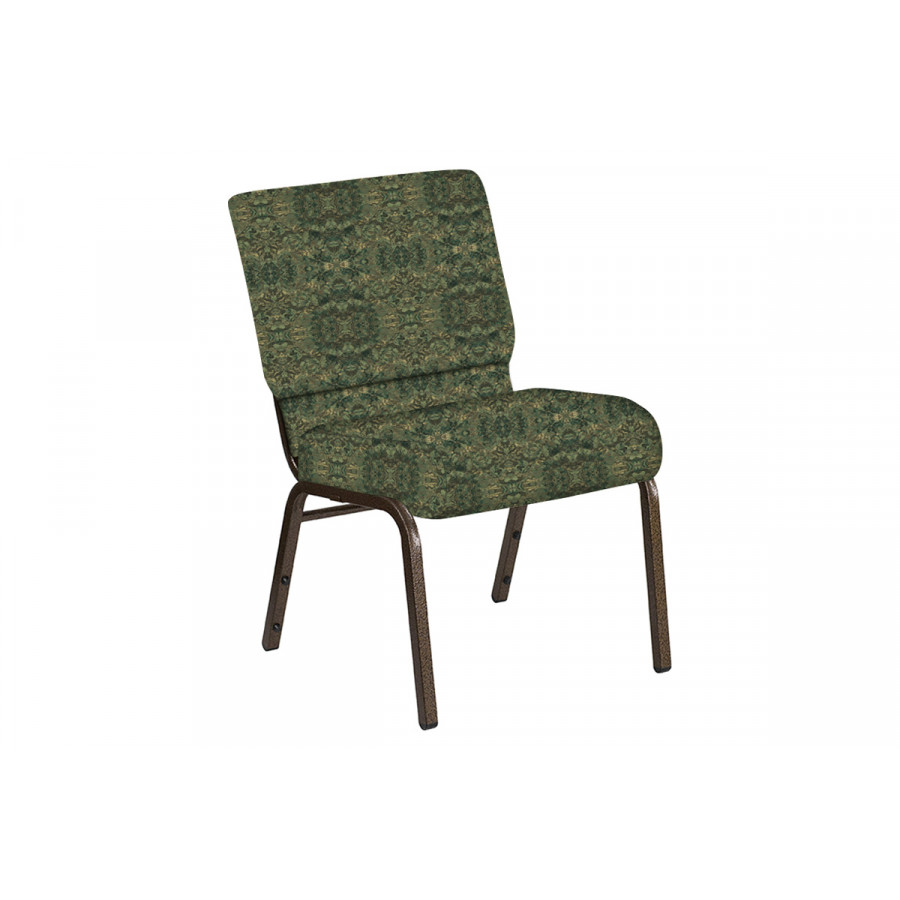 BLNK Church Chair in Watercolor with Gold Vein Frame - Giverney, 21"W