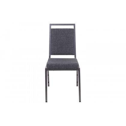 BLNK - HERCULES Series Fabric Square Back Stacking Banquet Chair with Silver Vein Frame