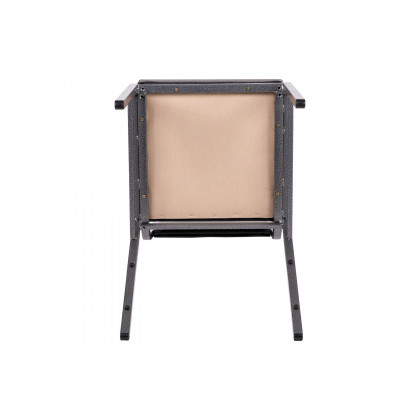 BLNK - HERCULES Series Fabric Square Back Stacking Banquet Chair with Silver Vein Frame