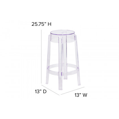 BLNK Laney Transparent Stool - 25.75"H