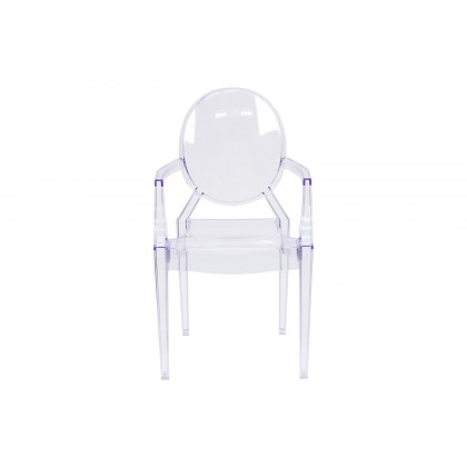 BLNK - Shirley Ghost Chair with Arms in Transparent Crystal