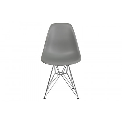 BLNK Elon Series Plastic Chair with Chrome Base - Moss Gray