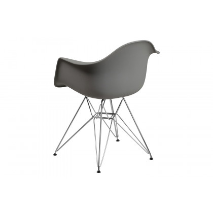 BLNK Alonza Series Plastic Chair with Chrome Base - Moss Gray