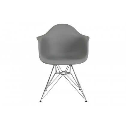 BLNK Alonza Series Plastic Chair with Chrome Base - Moss Gray