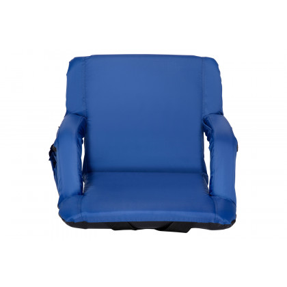 BLNK Malta Portable Lightweight Reclining Stadium Chair with Armrests, Padded Back and Seat - Blue