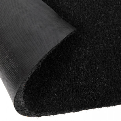 BLNK Harbold Coir Indoor-Outdoor Solid Doormat with Non-Slip Backing - Black