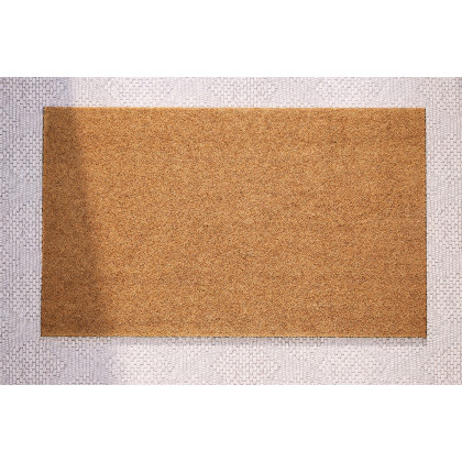 BLNK Harbold Coir Indoor-Outdoor Solid Doormat with Non-Slip Backing - Natural