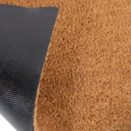 BLNK Harbold Coir Indoor-Outdoor Solid Doormat with Non-Slip Backing - Natural