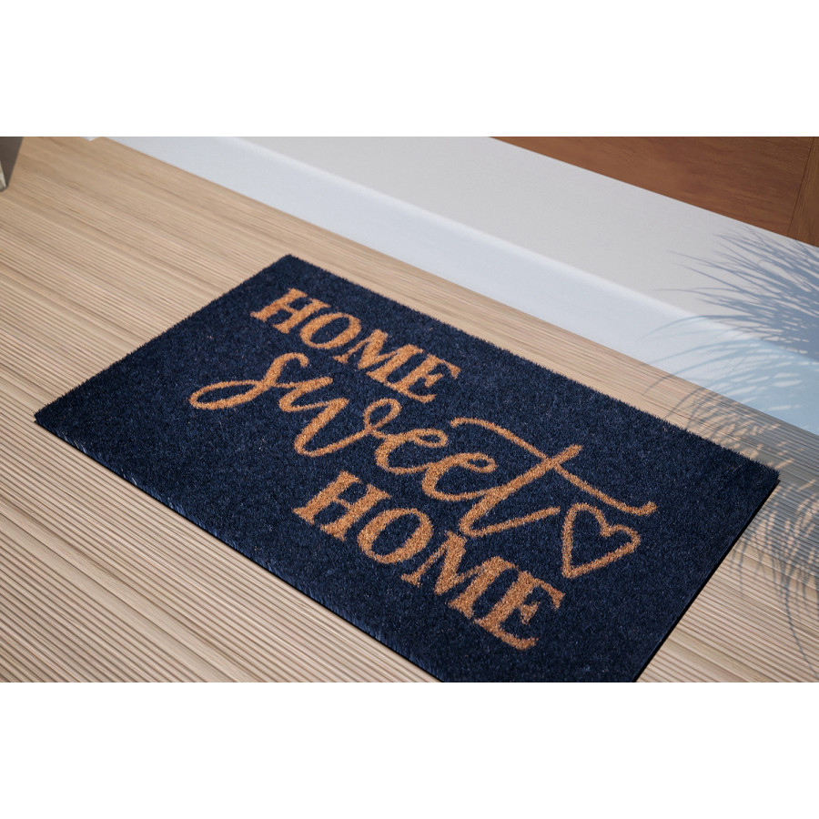 BLNK - Harbold Coir Indoor-Outdoor Doormat with Home Sweet Home Message and Non-Slip Backing