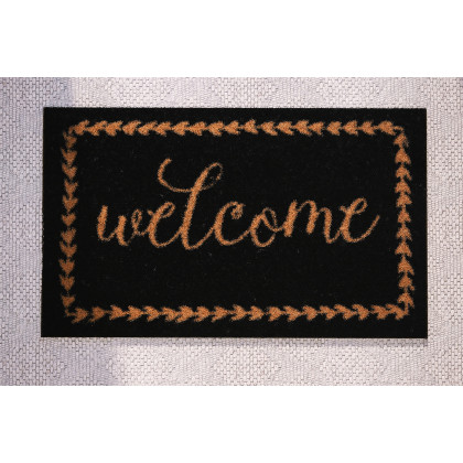 BLNK - Harbold Coir Indoor-Outdoor Doormat with Welcome Message and Non-Slip Backing