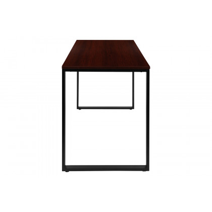 BLNK Kimberly Industrial Style Commercial Computer Desk - Mahogany