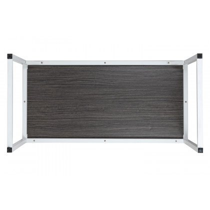 BLNK Tiverton Commercial Industrial Modern Office Computer Desk - Rustic Gray/White