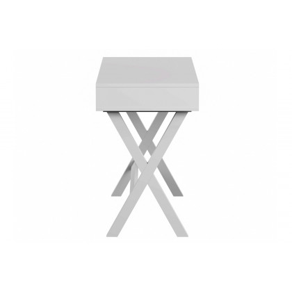 BLNK Dolly Home Office Writing Computer Desk with Open Storage Compartments - White