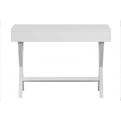 BLNK Dolly Home Office Writing Computer Desk with Open Storage Compartments - White