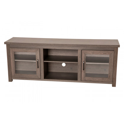 BLNK Sheffield Classic TV Stand up to 80" TVs - Finish with Full Glass Doors - Modern Black Wash