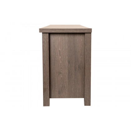 BLNK Sheffield Classic TV Stand up to 80" TVs - Finish with Full Glass Doors - Modern Black Wash