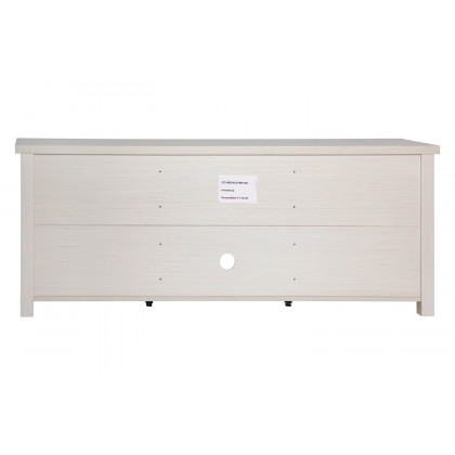 BLNK Sheffield Classic TV Stand up to 80" TVs - Finish with Full Glass Doors - Modern White Wash