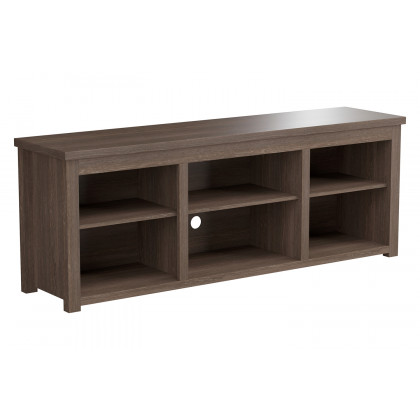 BLNK Kilead Farmhouse Engineered Wood Framed Media Console TV Stand for up to 80" TVs with Open Storage - Modern Espresso