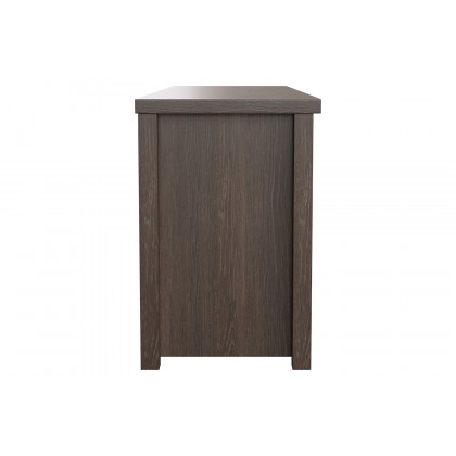BLNK Kilead Farmhouse Engineered Wood Framed Media Console TV Stand for up to 80" TVs with Open Storage - Modern Espresso