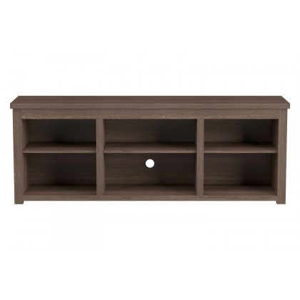 BLNK Kilead Farmhouse Engineered Wood Framed Media Console TV Stand for up to 80" TVs with Open Storage - Modern Espresso