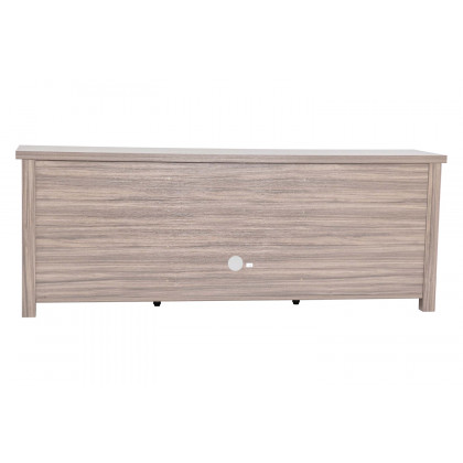 BLNK Kilead Farmhouse Engineered Wood Framed Media Console TV Stand for up to 80" TVs with Open Storage - Gray Wash Oak