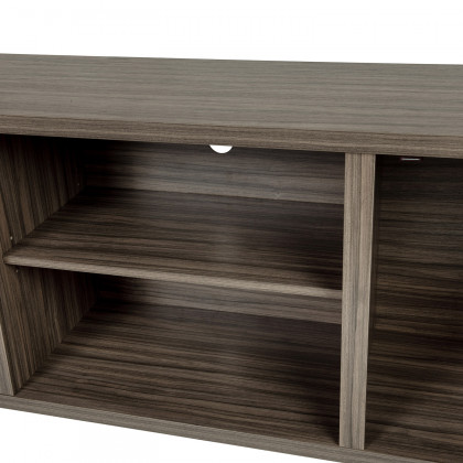 BLNK Charlotte Modern Farmhouse Barn Door TV Stand for TV's up to 65" - 59" Entertainment Center with Adjustable Shelf - Gray Wash Oak