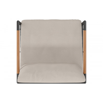 BLNK Lea Indoor-Outdoor Aluminum Framed Patio Chair with Cushions - Beige
