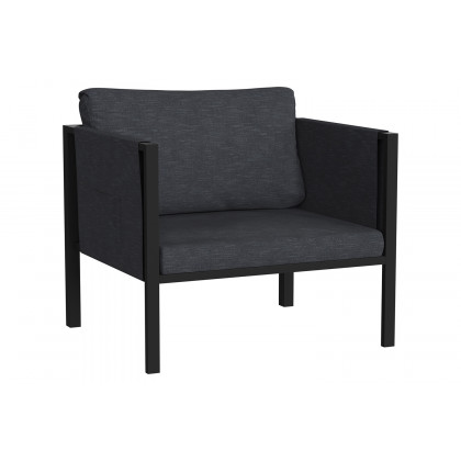 BLNK - Lea Indoor-Outdoor Steel Framed Patio Chair with Cushions