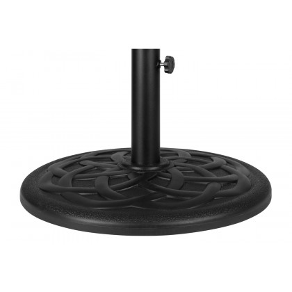 BLNK Kona Round Umbrella with Crank and Tilt Function and Standing Umbrella Base - Tan