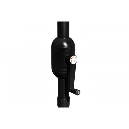 BLNK Kona Round Umbrella with Crank and Tilt Function and Standing Umbrella Base - Tan