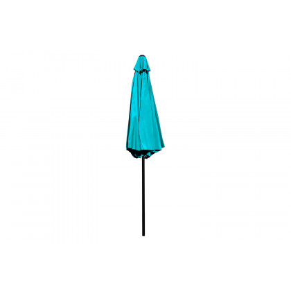 BLNK Sunny Round Umbrella with Crank and Tilt Function and Standing Umbrella Base - Teal