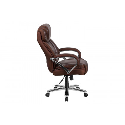 BLNK HERCULES Series LeatherSoft Executive Swivel Ergonomic Office Chair with Extra Wide Seat - Brown