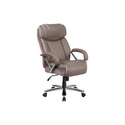 BLNK HERCULES Series LeatherSoft Executive Swivel Ergonomic Office Chair with Extra Wide Seat - Taupe