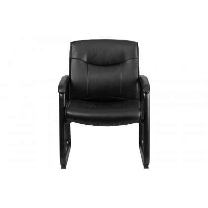 BLNK - HERCULES Series LeatherSoft Executive Side Reception Chair with Sled Base