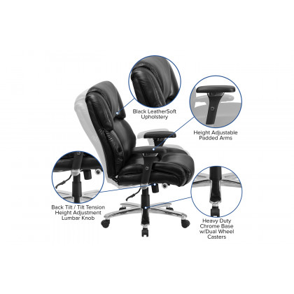 BLNK - HERCULES Series LeatherSoft Executive Lumbar Ergonomic Office Chair